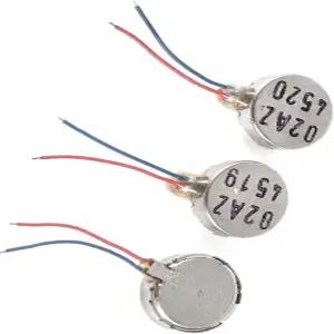 Aexit 12mm x 액세서리 3mm 휴대폰 진동 DC 마이크로 모터 3V 교체 부품 3개