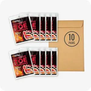 작은 핫티 발가락 워머 - 추운 날씨에 편안하게 사용할 수 있는 접착식 발