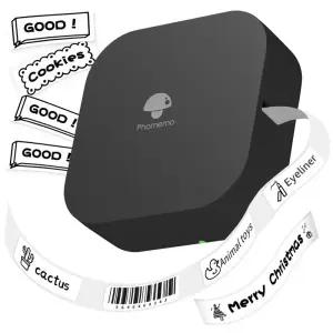 [신제품] Phomemo Q30 휴대용 미니 라벨 메이커 무선 블루투스 핸들 프린터 테이프 포함 다중 템플릿