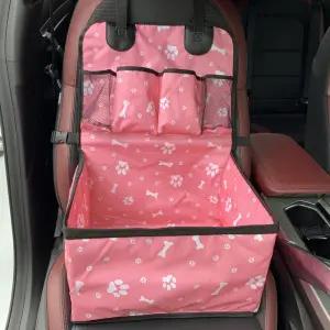 보관 주머니가 있는 개 카시트 중소형 개를 위한 스크래치 방지 내구성 애완 동물 부스터 자동차 앞 좌석