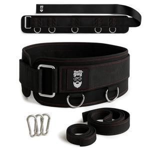 케이블 머신 및 스마트 홈 짐 스쿼트와 힙 스러스트를 위한 더핏가이 멀티 부착 벨트, 최적의 무게 배분을 5개의 지점, 스트랩 2개(u201D 40개 u201D 27개) 금속 스냅 후크 3개 포함