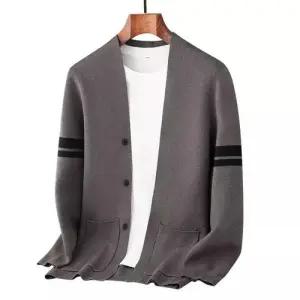 남친 캐주얼 니트 카디건 봄가을 포켓 보풀 4평 패피3