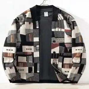 남사친 가을 카디건 스웨터 아우터 카무플라주 언밸런스 배색 패피3