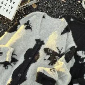 남친 빈티지 니트 카디건 스웨터 봄가을 패치워크 패피3