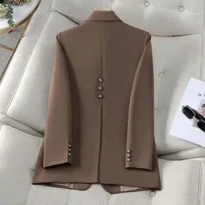 루타꽁몰 여성 봄 가을 캐주얼 정장 재킷 상의 코트 갈색 작은 HO3