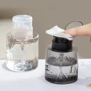 네일 리필 용 병 빈 프레스 펌프 디스펜서 아트 폴리쉬 리무버 클리너 메이크업 매니큐어 도구