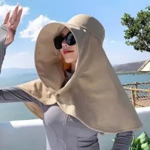 여성 와이드 썬캡 UV 차양 햇빛가리개 모자