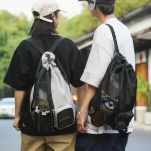 가방 백팩 가벼운 메쉬 스트링 복조리 라이딩 아웃도어