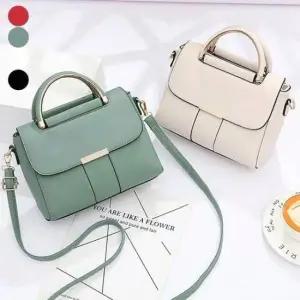 버클 스퀘어 여자 토트백 크로스백 미니 장식 겸용
