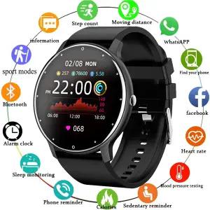 호환  2023 스마트 워치 여성 남성 스포츠 피트니스 Smartwatch 방수 시계 안드로이드 ios에 대한 블루투스