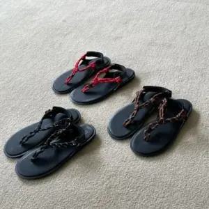 [신상오픈런]여성 독특한 튼튼한 가죽 스트랩 로프 쪼리 샌들 (39079906)