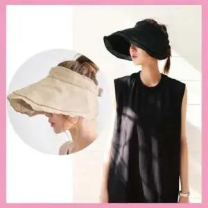 [패션] 비치 모자 해변 챙넓은 여성 썬바이져 린넨