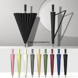 [패션] 장우산 대형 자동 튼튼한 고급 암막 우산 16K