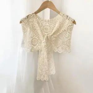 [패션] 레이스 숄 케이프 머플러 니트 가디건 여성 여름 스카프