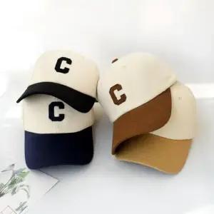 [패션] 베이직 배색볼캡 캐주얼룩 커플모자 C포인트 야구모자