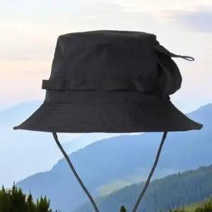 [패션] 포켓 접이식 등산모자 블랙 자외서차단 벙거지모자