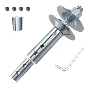 연마용 니키 벤치 그라인더 모터 샤프트 연장 1/2인치 및 5/8인치 나사산 어댑터 센터 홀 천 연마 휠 기도