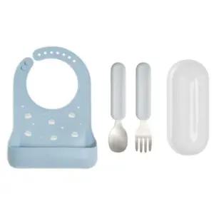 에.디.슨 스텐 스푼포크 실리콘 턱받이 신학기 준비물