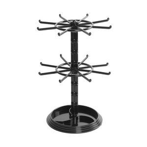 [하프클럽/셀러허브]2단 액세서리 거치대 회전 귀걸이 목걸이 블랙