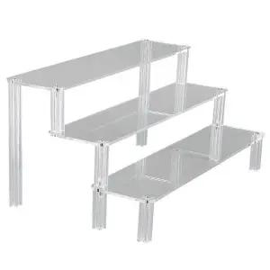 [하프클럽/셀러허브]투명 아크릴 진열대 상품 소품 디피용 3단 30cm