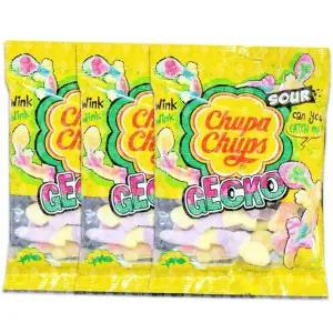 사탕 츄파스 젤리 사워 게코 90g 3개