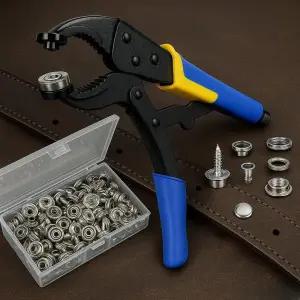 헤비 듀티 스냅 패스너 키트 캔버스 보트 커버 차양 천 텐트용 210PCS 마린 등급 스테인리스 스틸 도구