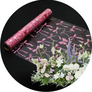 윈다윈케 클리어 셀로판 랩 롤 16인치 x 98피트 선물 바구니용 랩핑 플라스틱 필름 꽃다발 꽃바구니 포장용