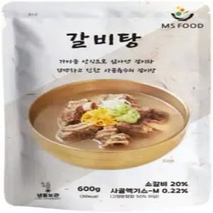 엠에스푸드 갈비탕 600g, 5개