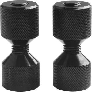 알루미늄 플랜지 얼라이너 세트 /8인치 2홀 얼라인먼트 핀 블랙 옥사이드 양극 산화 마감 CNC 가공 6061