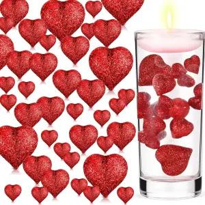 발렌타인 웨딩 식탁용 플로팅 캔들용 펄 꽃병 필러 하트 14/20/30mm 워터 젤 없음빨간색 귀여운 스타일
