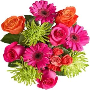 1800 꽃 발렌타인데이 활기찬 꽃다발 싱글 부케 전용 기념일 특별한 날 선물로 신선하게 자른 로맨틱