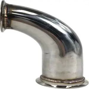 2.5인치 ID V밴드 터보 스테인리스 스틸 90도 배기 엘보우 어댑터 배관 플랜지