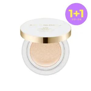 [1+1][미샤] 세이프 블록 RX 커버 톤업 선쿠션 SPF50＋/PA＋＋＋＋