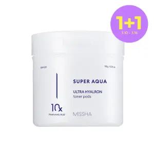 [1+1][미샤] 수퍼아쿠아 울트라 히알론 토너 패드 180g