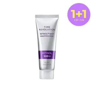 [1+1][미샤] 타임레볼루션 레티놀 500샷 랩핑 마스크 80g