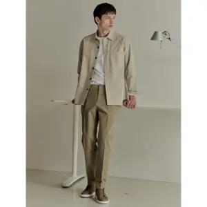 [갤럭시 라이프스타일] [三無衣服] 스트레치 몰스킨 슬랙스  카키 (GC4X21S03H)