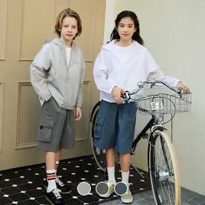 [지오다노주니어] 03105522 나일론 미들렝스 카고 반바지