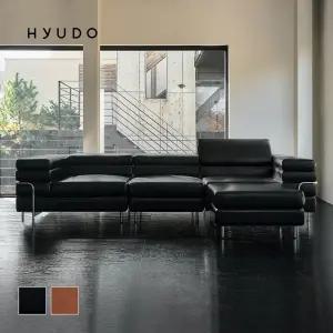 [3월 5% 최종판매가 833,430] 휴도 동경의 동백 3120 모듈형 4인용 쇼파 천연 면피 가죽 소파 (쿠션제공)