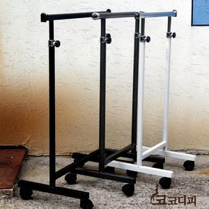 용접형 미니 이동식행거 블랙 실버 화이트 옷가게헹거