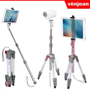 VT-3520M 브이로그 태블릿 셀카봉 삼각대 + VCT-853S 아이패드 거치대 SET (갤럭시탭 카메라 촬영 등)