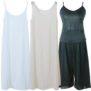 인견 롱원피스 끈슬립/시원한여름쿨나시/3부4부5부6부7부8부/롱속치마속바지/레이스스커트/홈웨어잠옷