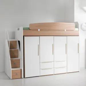 공간활용 수납 스테어 벙커침대+옷장4 DF909803