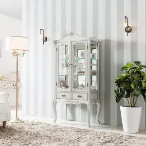 [퍼니프랑] 수입 유럽형 빈티지 엔틱가구 RG 36 미색 진열 장식장