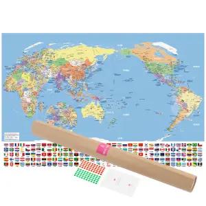 에이든 세계지도 역사문화 특별판 - 한글지도 코팅 대형세계 지구본 어린이 월드맵