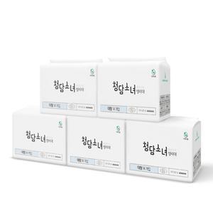 [청담소녀] 대나무 탑시트 안심 생리대 5 pack [중/대형]