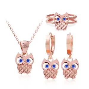 [메리그린] 14K 골드핀 귀걸이 패션 목걸이 반지 3종 SET