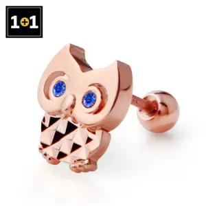 [메리그린] 14K 골드핀 로열 블루 피어싱 한쪽판매 1+1