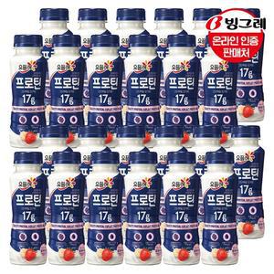 [빙그레] 요플레 프로틴 드링크 딸기바나나 210ml x24개