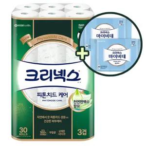 크리넥스 피톤치드 케어 27m 30롤 (마이비데 물티슈 30매 2개 증정)