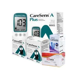 케어센스A에이측정기+시험지100매(27년10월)+침110매+솜100매